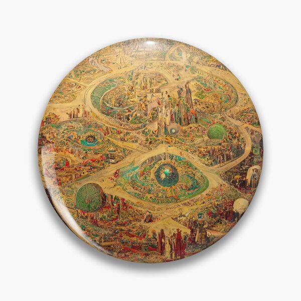 Item preview, Abstract Antique Fantasy Map designed and sold by MoreMachine.