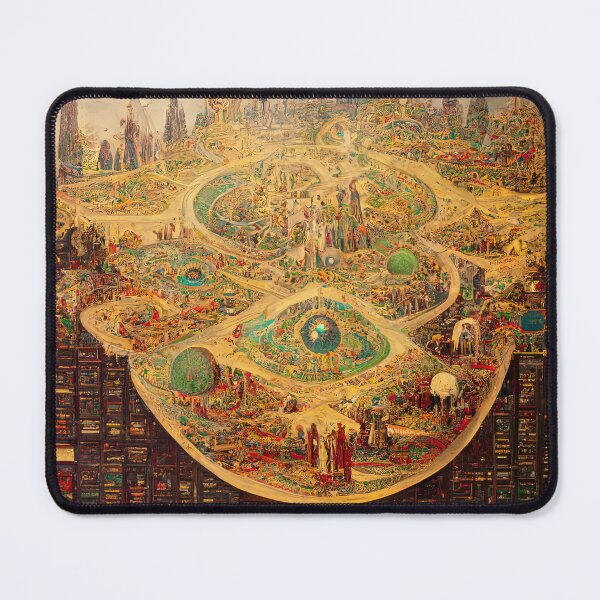 Item preview, Abstract Antique Fantasy Map designed and sold by MoreMachine.