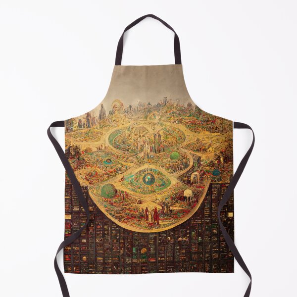 Item preview, Abstract Antique Fantasy Map designed and sold by MoreMachine.