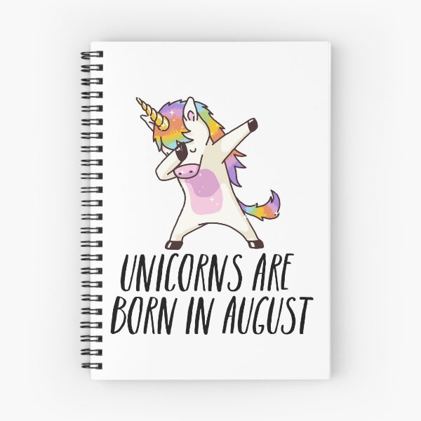 Item preview, Unicorns are Born in August Cute T Shirt Dabbing Hip-Hop Pose designed and sold by pinewayart.