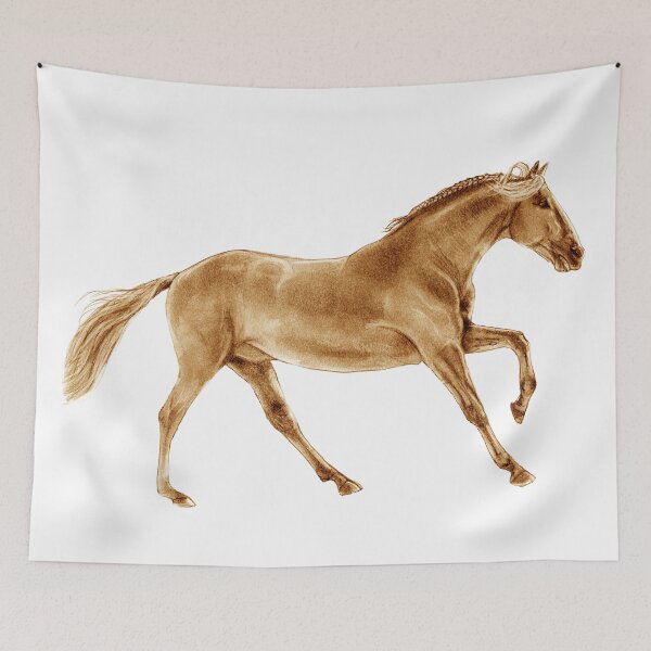Item preview, Galloping horse 4 - brown colorized version designed and sold by SylvieG18.