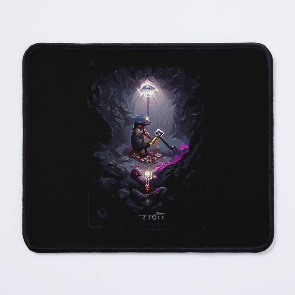 Item preview, mole mining crystal cave #7 animal tarot card designed and sold by AiAnimalCards.