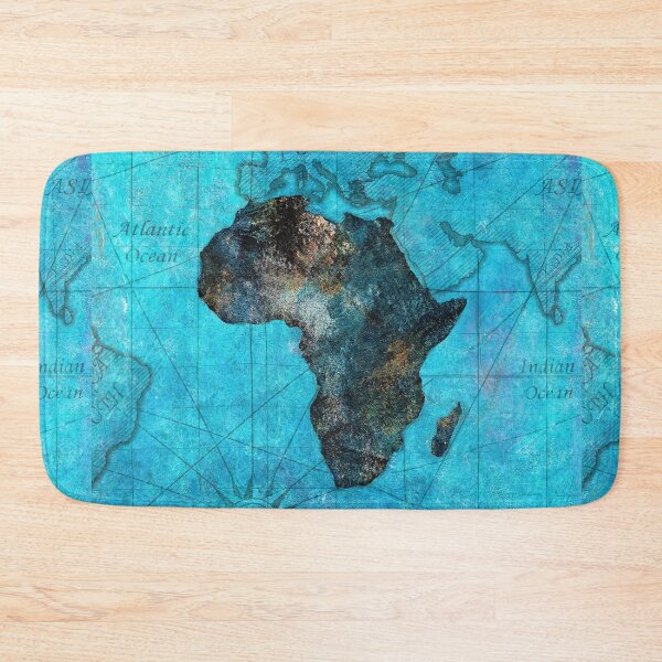 Item preview, Turquoise Africa Travel Map designed and sold by Fred Andrews IV.