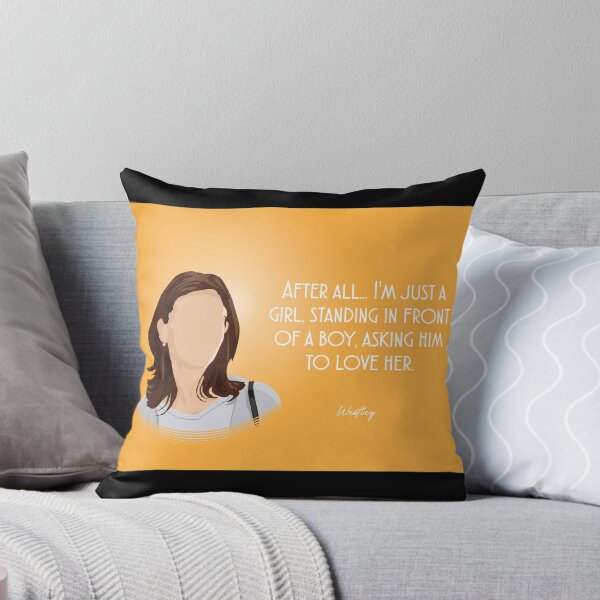 Item preview, After All I'm Just A Girl Standing In Front Of A Boy Asking Him To Love Her - Anna Scott - Minimalist Movie Art - Romance Film Quote designed and sold by PopCultArcade.