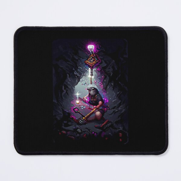 Item preview, mole mining crystal cave #8 animal tarot card designed and sold by AiAnimalCards.