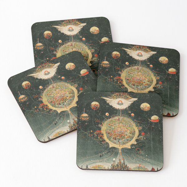 Item preview,  Abstract Antique Fantasy Map designed and sold by MoreMachine.