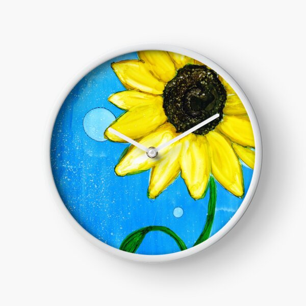 Item preview, Ukraine Sunflower Alcohol Ink Art designed and sold by creativewhispers.