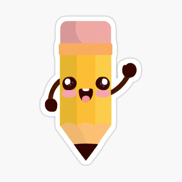 Excitable Pencil Sticker