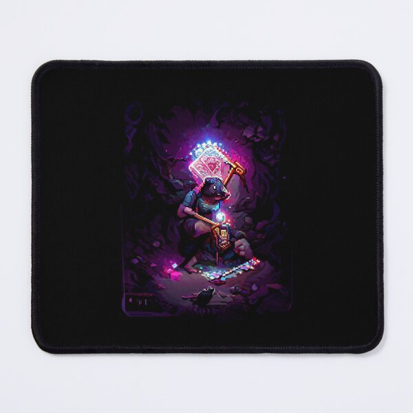 Item preview, mole mining crystal cave #11 animal tarot card designed and sold by AiAnimalCards.