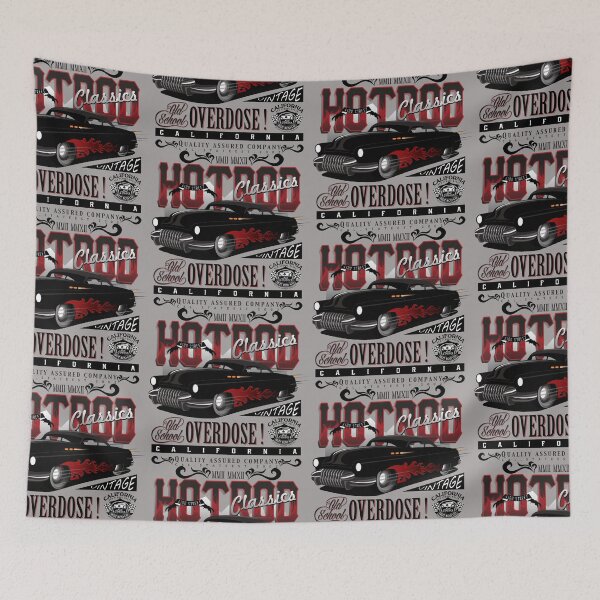 Item preview, Legendary Hooligans Old Iron Hot Rod American With White Top  Vintage Super Muscle Classic Car designed and sold by Jerry King.