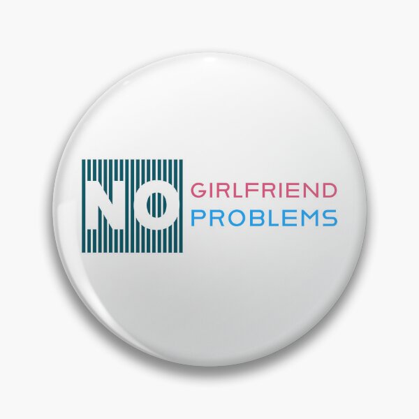 Item preview, No Girlfriend No Problems Funny Text Art  designed and sold by RiyonArts.