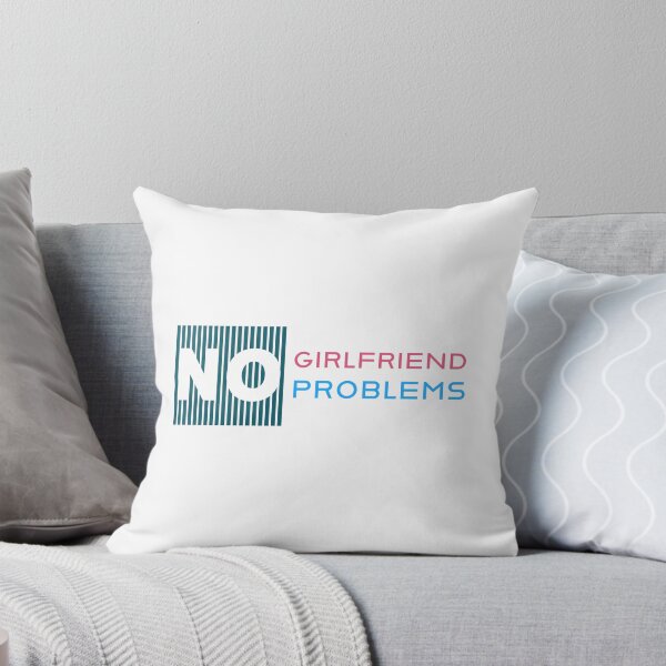 Item preview, No Girlfriend No Problems Funny Text Art  designed and sold by RiyonArts.