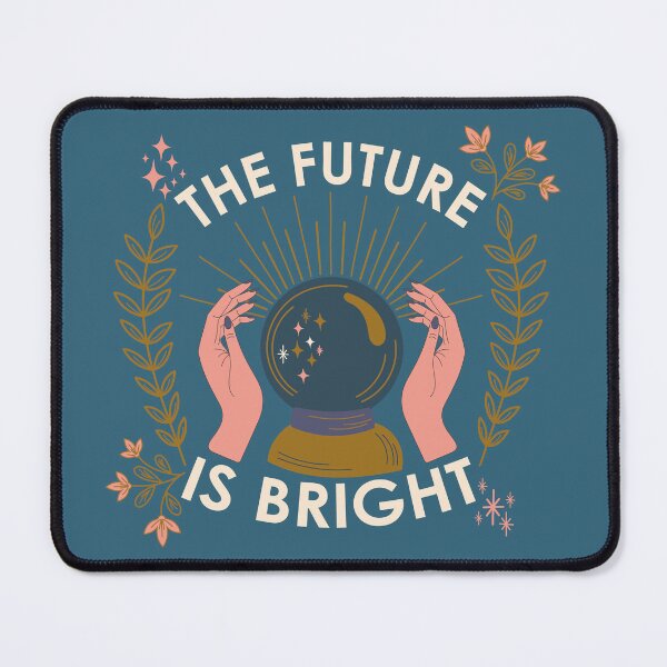 Item preview, The Future is Bright - Positivity - Crystal Ball / Fortune Teller + Flowers designed and sold by Carrie Cantwell Art.