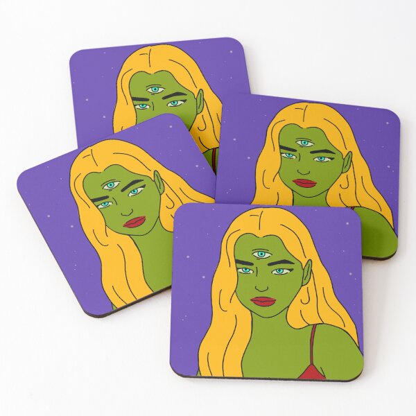 Item preview, 3-eyed blonde alien girl. designed and sold by water-milan.