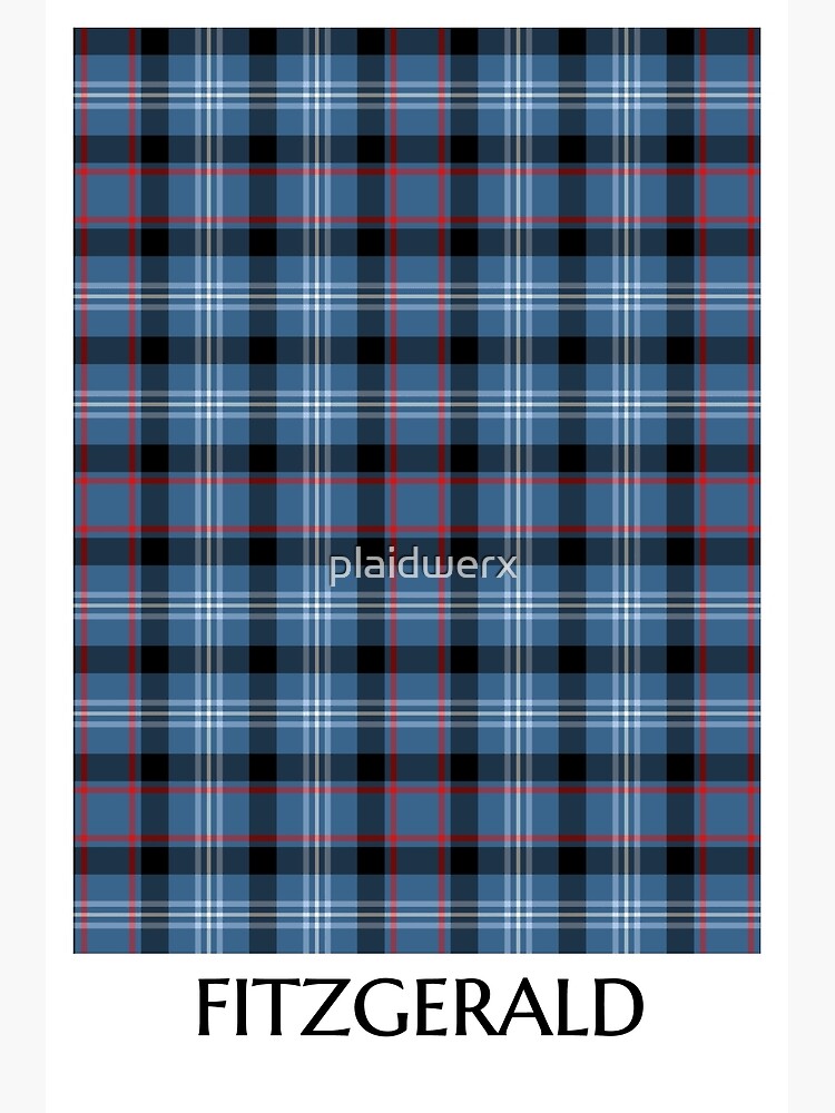 Fitzgerald Tartan Pattern Blue Irish Plaid Greeting Card for Sale by  plaidwerx