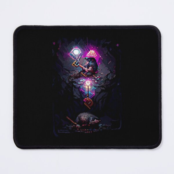 Item preview, mole mining crystal cave #14 animal tarot card designed and sold by AiAnimalCards.