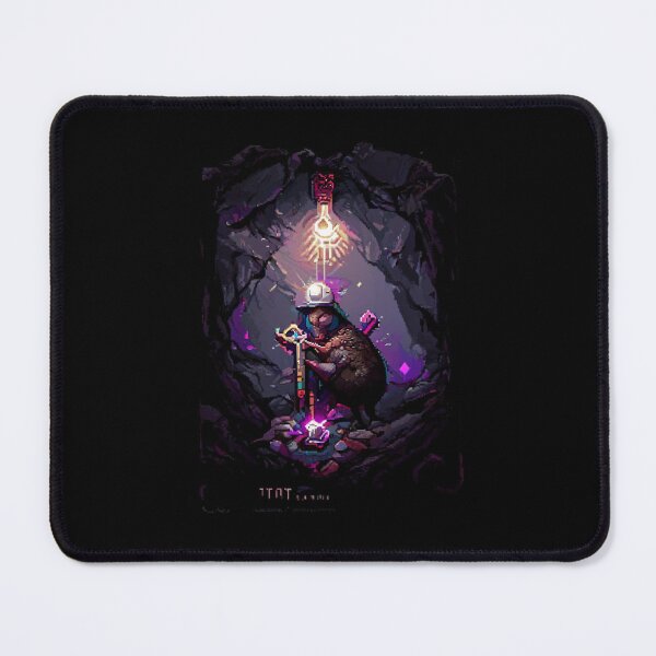 Item preview, mole mining crystal cave #15 animal tarot card designed and sold by AiAnimalCards.