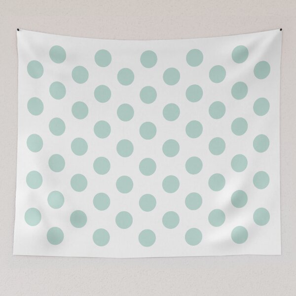 Item preview, Medium MINT GREEN and WHITE POLKA DOTS  designed and sold by RachelMacht.
