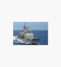The guided-missile cruiser USS Princeton. Art Board