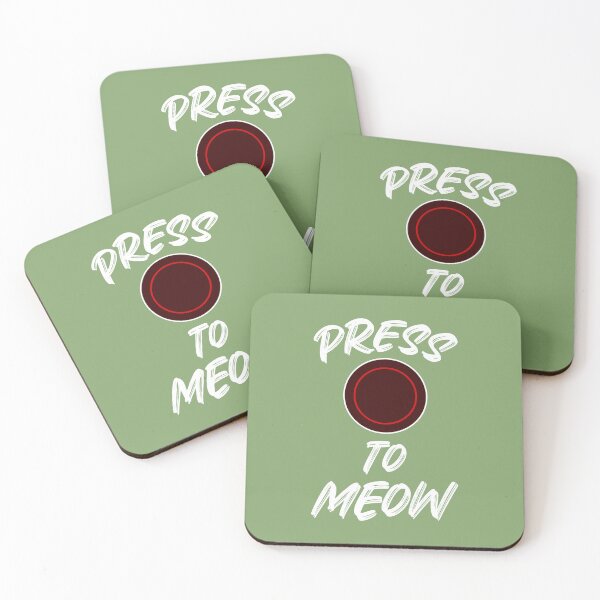 Item preview, Press O To Meow (Green BG) designed and sold by FilipeFerreira.
