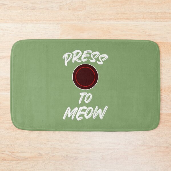 Item preview, Press O To Meow (Green BG) designed and sold by FilipeFerreira.