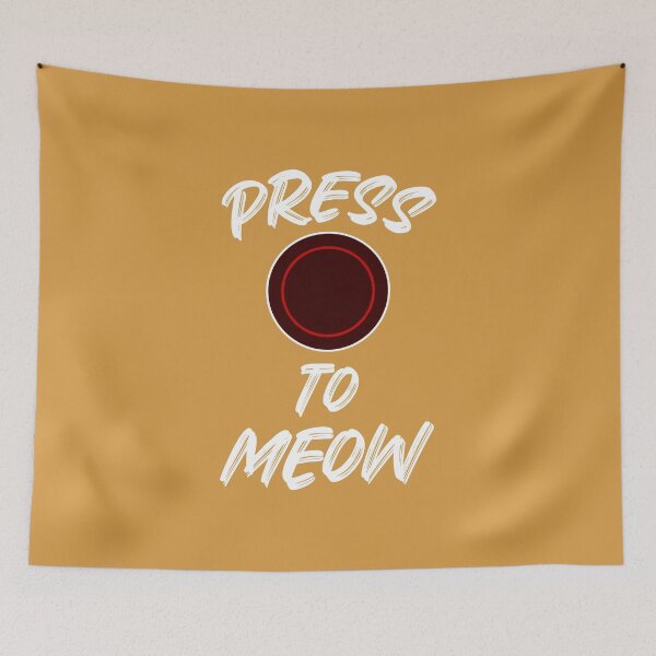 Item preview, Press O To Meow (Orange BG) designed and sold by FilipeFerreira.