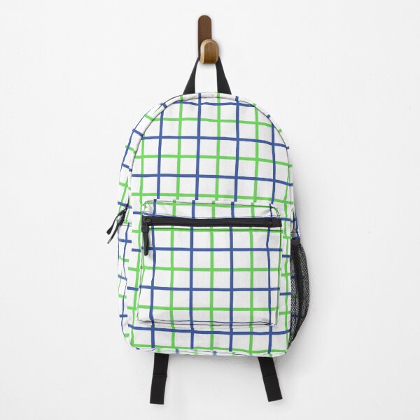 Item preview, Grid Plaid Pattern Blue and Green designed and sold by tonymagnerart.