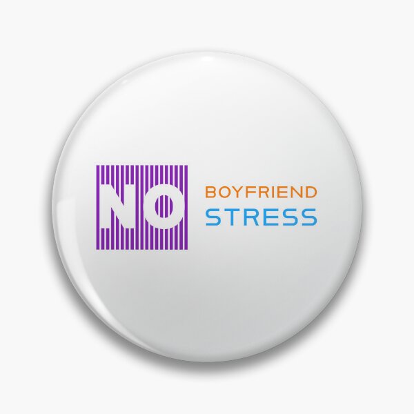 Item preview, No Boy Friend No Stress Funny Text Art designed and sold by RiyonArts.