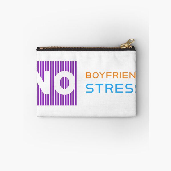 Item preview, No Boy Friend No Stress Funny Text Art designed and sold by RiyonArts.