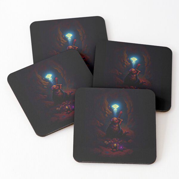 Item preview, mole mining crystal cave #20 animal tarot card designed and sold by AiAnimalCards.