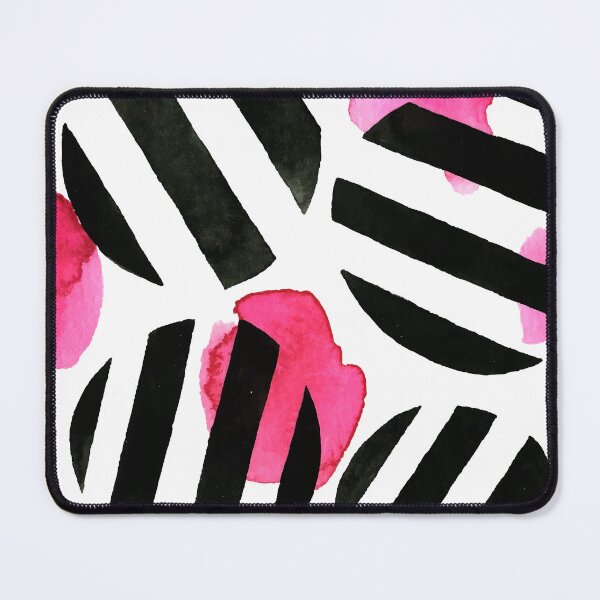 Item preview, Modern Abstract Circles With Red-Pink Watercolor Splashes designed and sold by DEC02.
