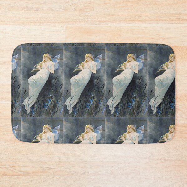 Item preview, Elfe mit Irisblüten-Elf with iris flowers -Alphonse Mucha -Art Nouveau Mucha -Vintage Alphonse Woman Nouveau designed and sold by TeeARTHY.