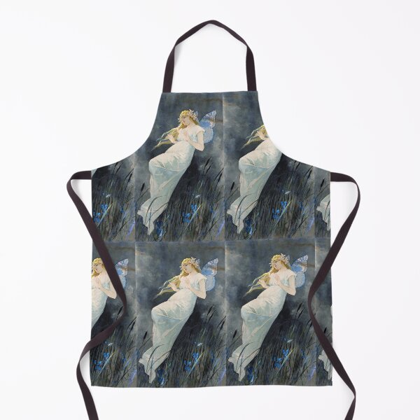 Item preview, Elfe mit Irisblüten-Elf with iris flowers -Alphonse Mucha -Art Nouveau Mucha -Vintage Alphonse Woman Nouveau designed and sold by TeeARTHY.