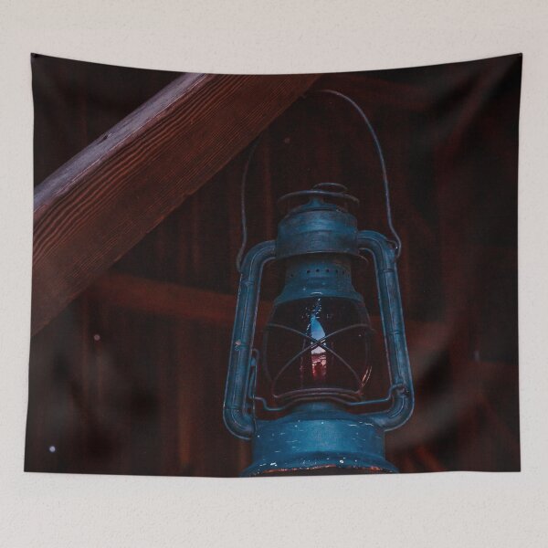 Item preview, Old oil lantern hung in a barn designed and sold by Michael Deemer.