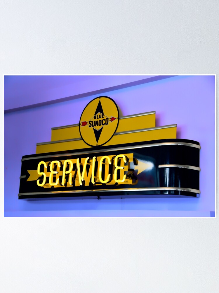 Thumbnail 1 of 3, Poster, Blue Sunoco designed and sold by barkeypf.