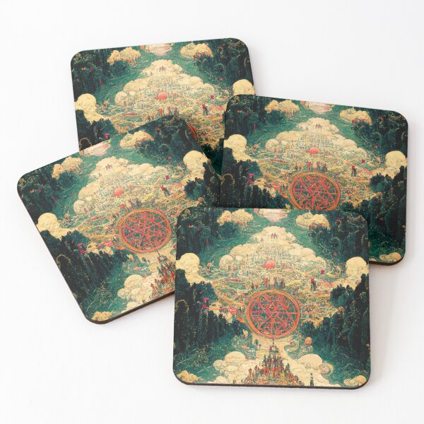 Item preview,  Abstract Antique Fantasy Map designed and sold by MoreMachine.