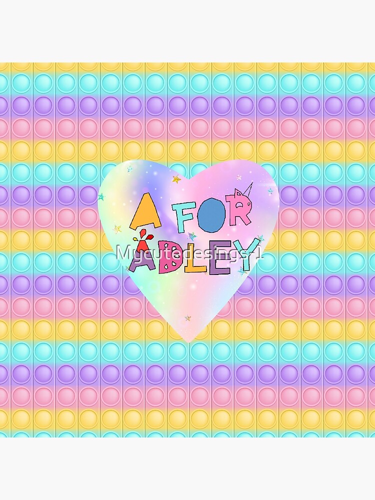 "Popit silicone backpack. Beautiful A For Adley girls school backpack