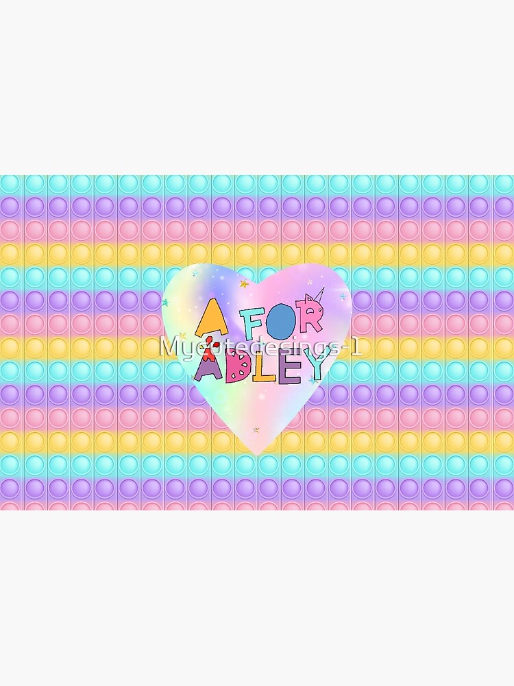 "Popit silicone backpack. Beautiful A For Adley girls school backpack