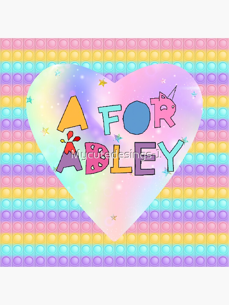 "Popit silicone backpack. Beautiful A For Adley girls school backpack