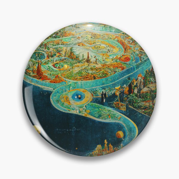 Item preview, Abstract Antique Fantasy Map designed and sold by MoreMachine.