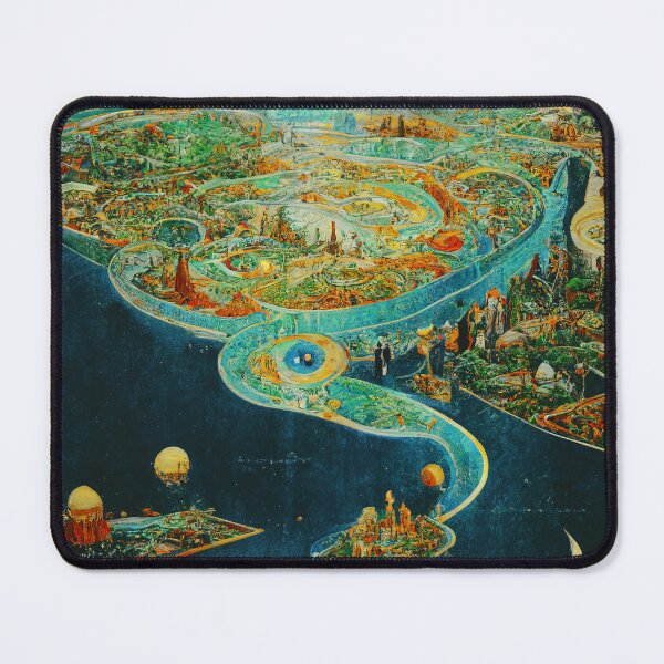 Item preview, Abstract Antique Fantasy Map designed and sold by MoreMachine.