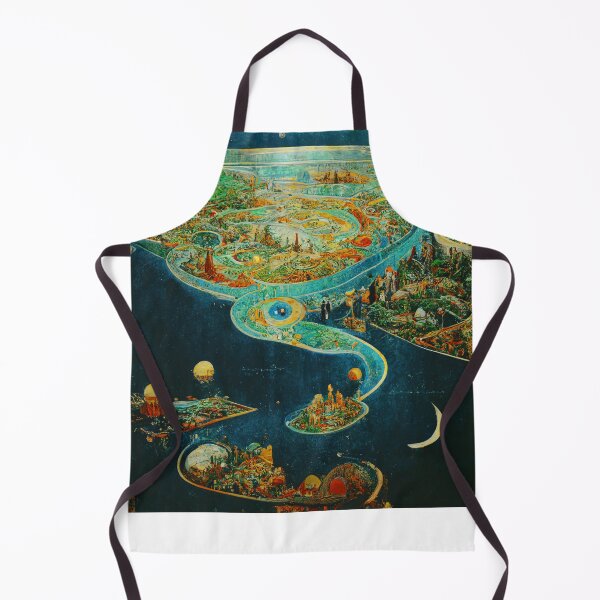 Item preview, Abstract Antique Fantasy Map designed and sold by MoreMachine.