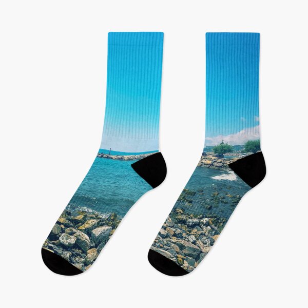 Item preview, Blue Sea Horizon Summer Stones Beach Travel  designed and sold by eleonoraingrid.