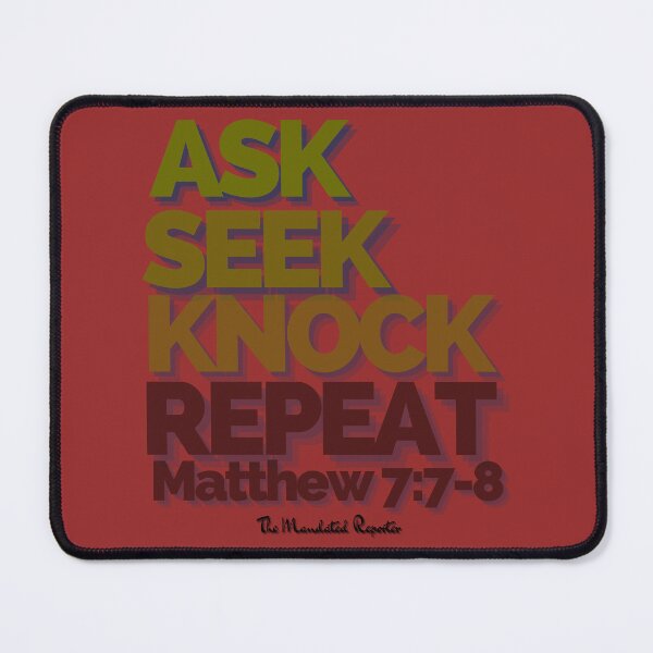 Item preview, Ask Seek, Knock Repeat - Garnet designed and sold by TheReporter1.