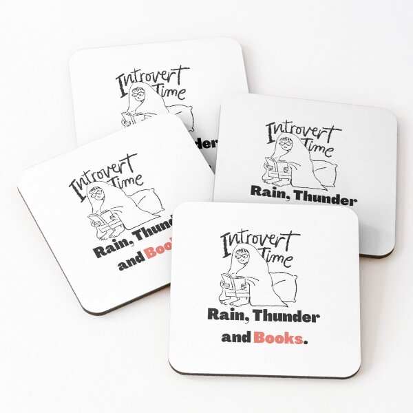 Item preview, Introvert Time, Rain, Thunder and BOOKS. designed and sold by TheMajesTee.