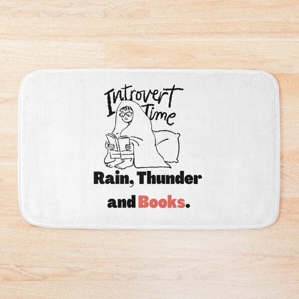 Item preview, Introvert Time, Rain, Thunder and BOOKS. designed and sold by TheMajesTee.
