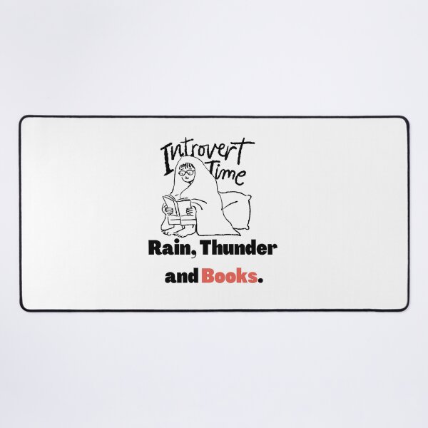 Item preview, Introvert Time, Rain, Thunder and BOOKS. designed and sold by TheMajesTee.