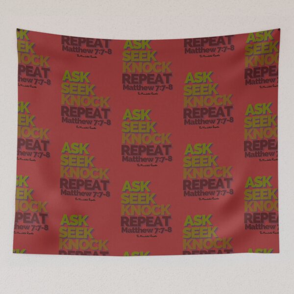 Item preview, Ask Seek, Knock Repeat - Garnet designed and sold by TheReporter1.