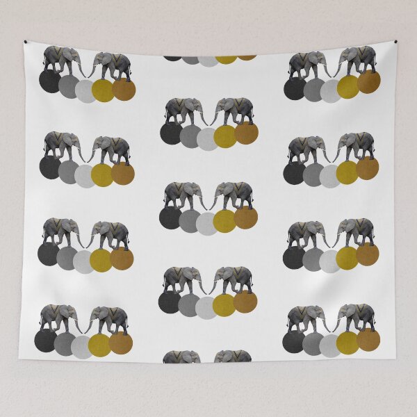 Item preview, Elephants & Geometric designed and sold by Orara Studio.