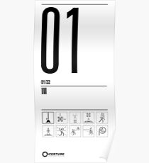 Portal-Türschild Poster